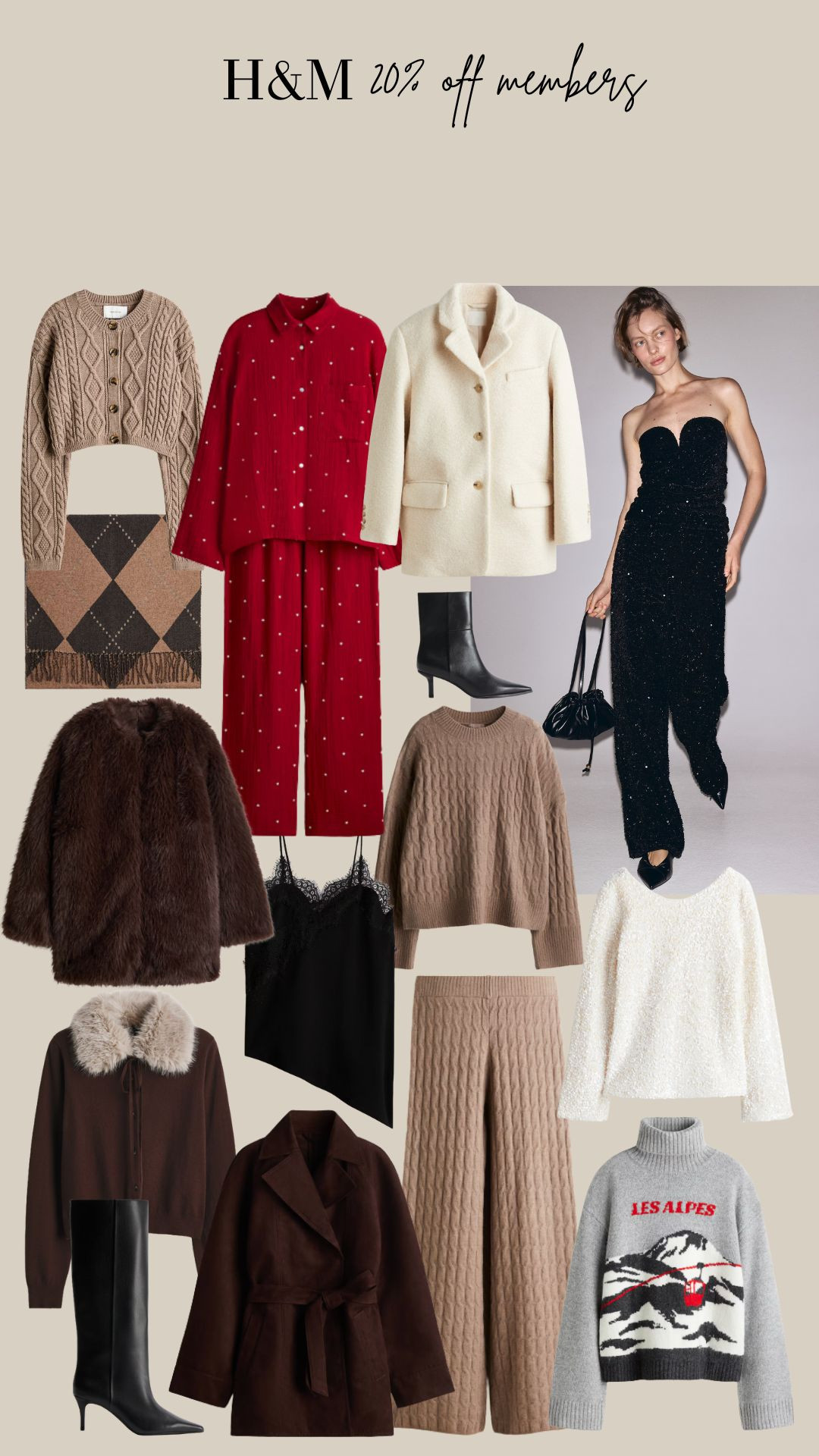 H&M Black Friday 20% off for Members! 

Winter Fashion, Winter Style, Winter Outfit, Partywear, Party Season, Loungewear, Cardigan, Black Boots, Blazer, Knitwear  

 #LTKCyberWeek #LTKuk #LTKwinter