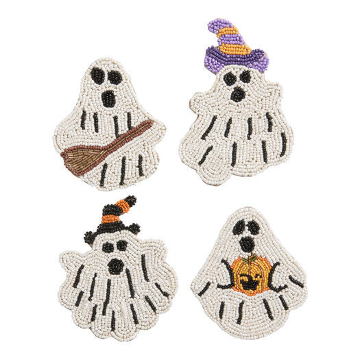 Ghost Beaded Coasters 4 Pack by World Market | World Market