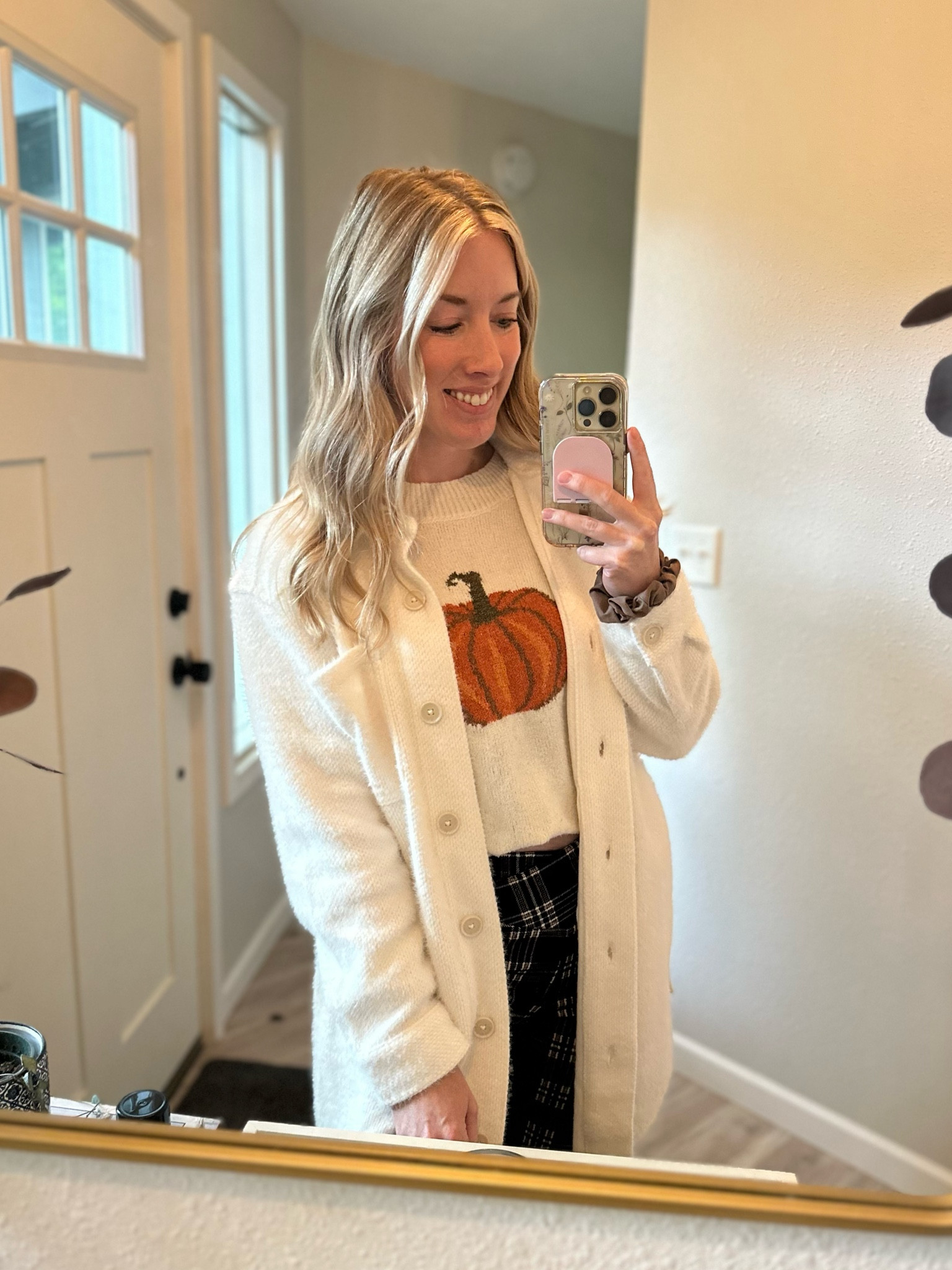 This shacket it so cozy 🧶 and matches everything!