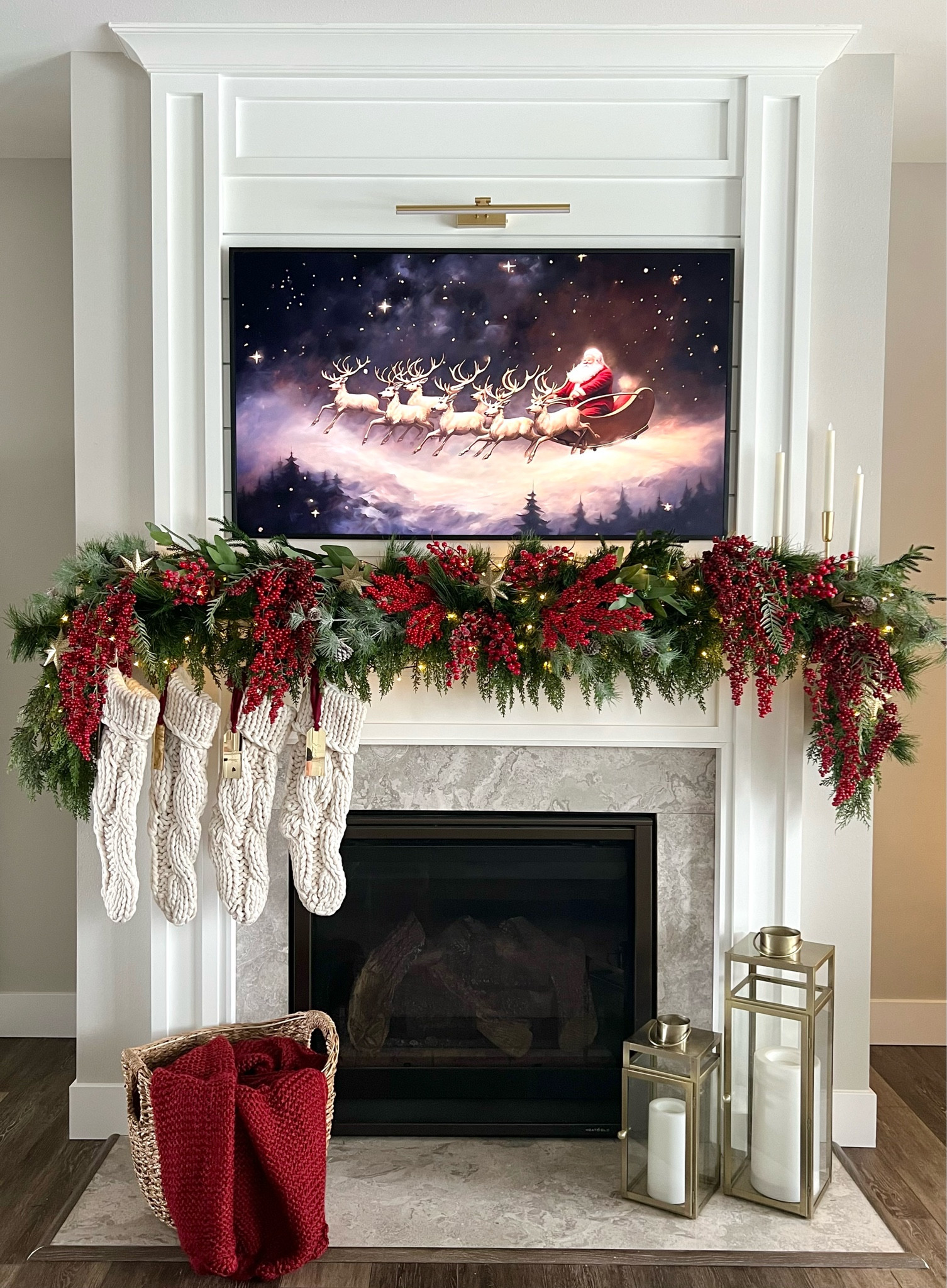 Holiday Mantle 

Cedar garland / Norfolk garland stems / red berry stems / Christmas stems / faux greenery / fireplace mantle / holiday decor / living room 

#LTKHoliday #LTKHome #LTKFindsUnder100