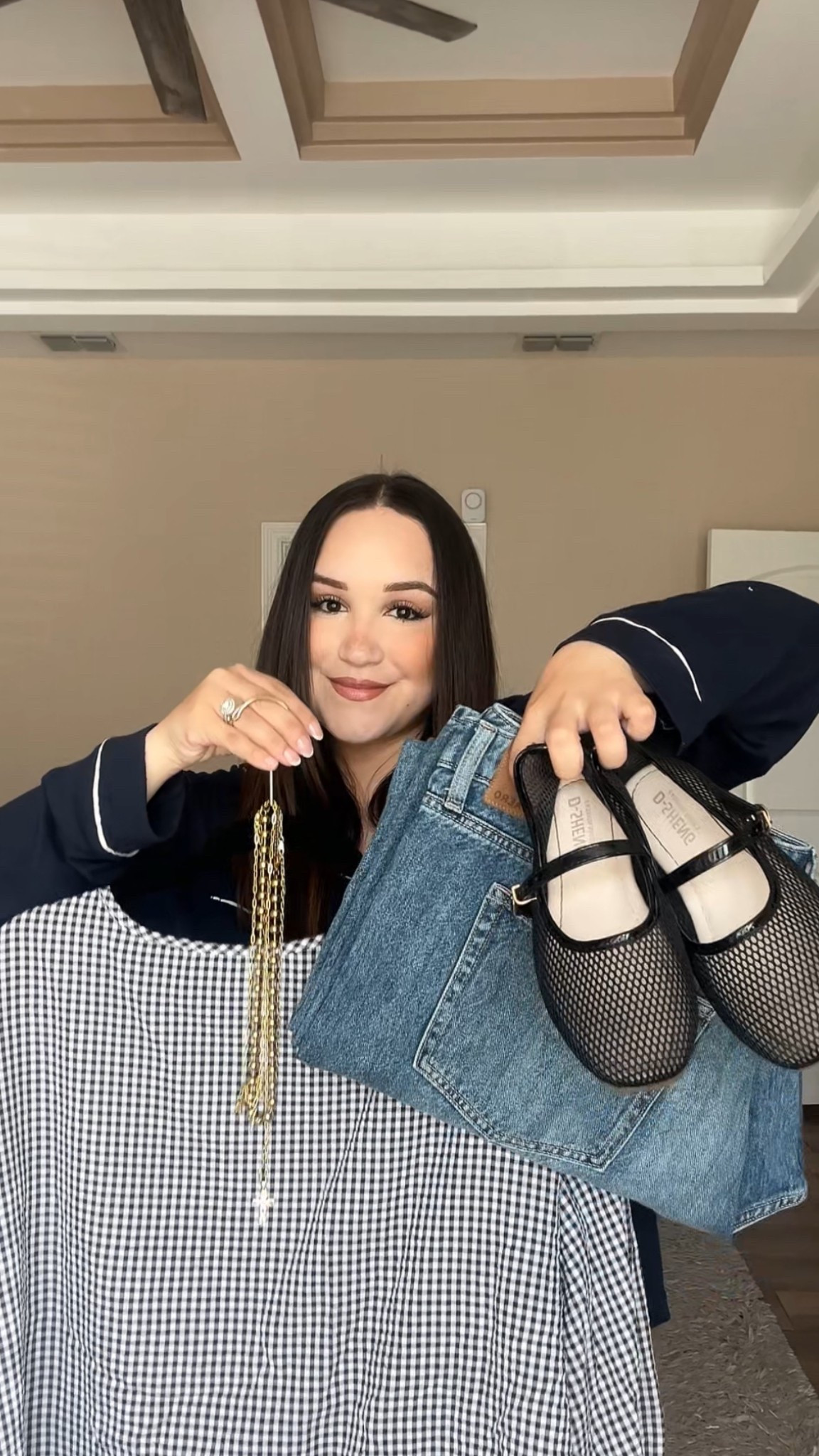 Gingham top OOTD 💫🤍