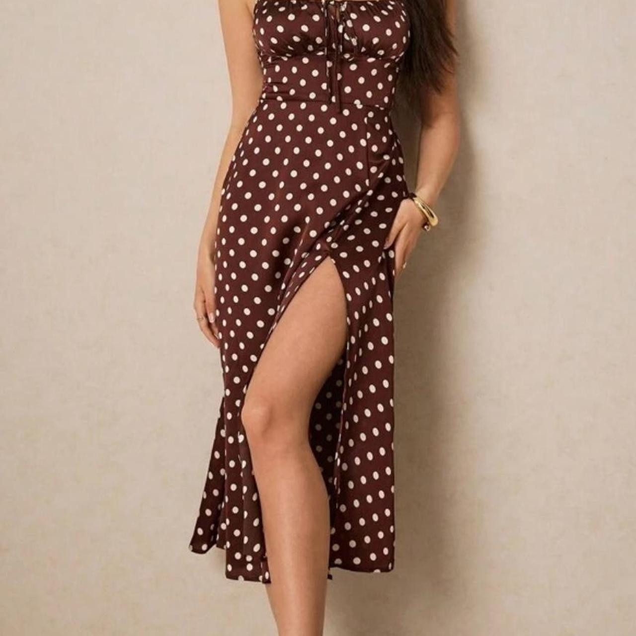 Réalisation Par Women's Dress - Brown/Burgundy - XS | Depop US