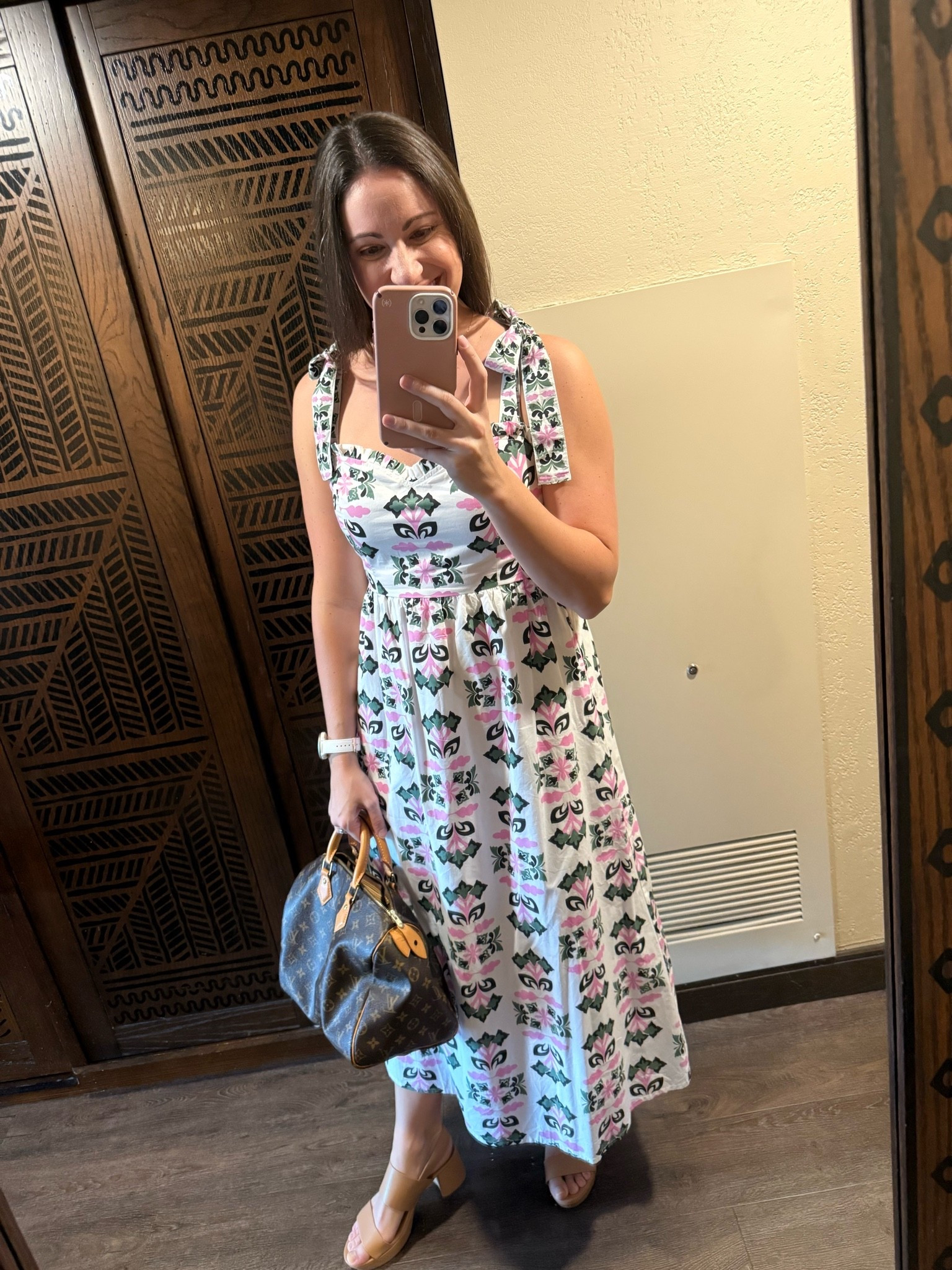 Dinner fit check with this stunning dress from Beyond by Vera, Aerosole’s block heels and LV bag! Love the adjustable tie straps on this dress! Dress fits true to size as do the shoes! @beyondbyvera

#LTKootd #LTKgrwm #LTKdayinmylife