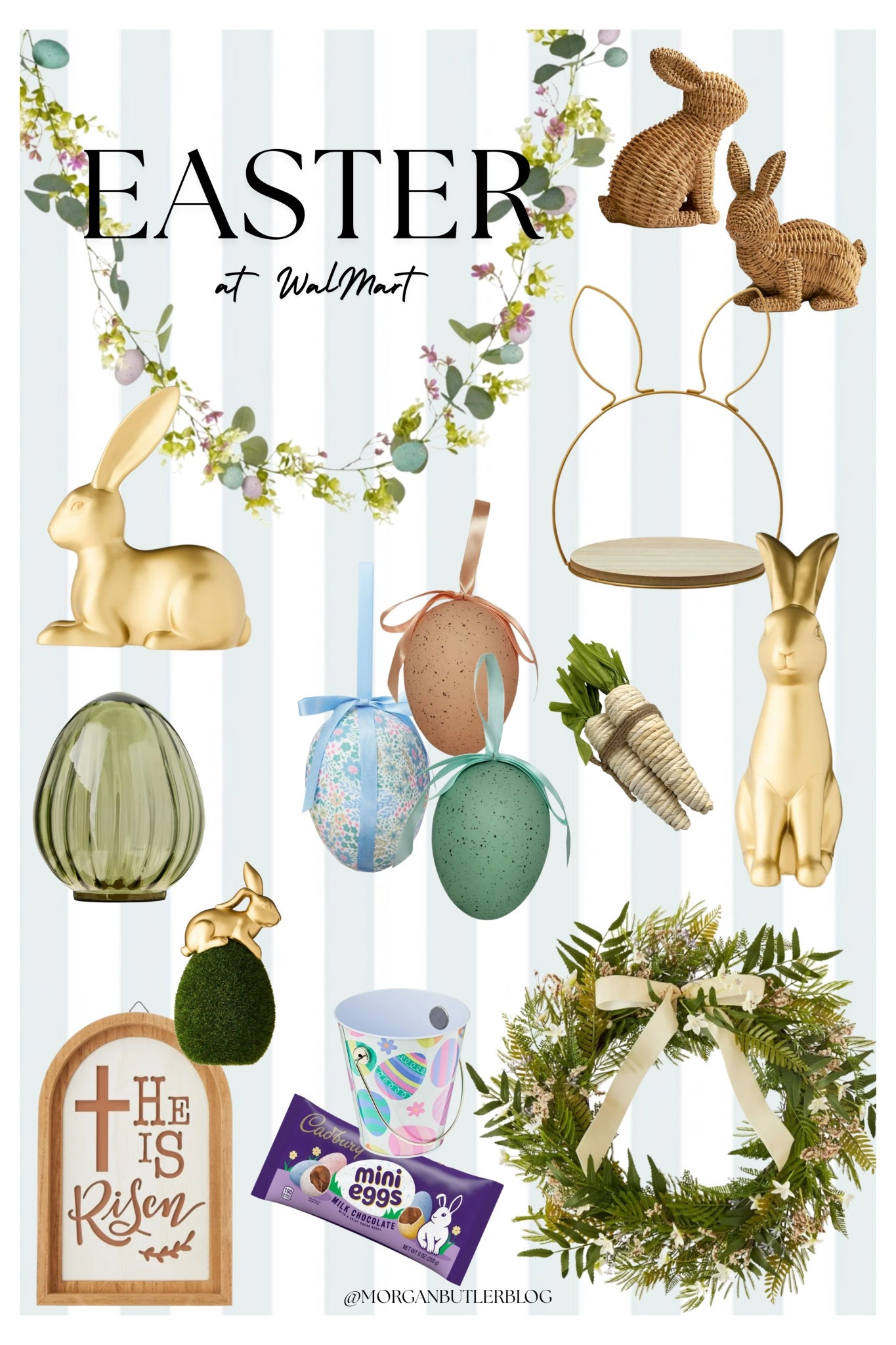 Easter decor at WalMart 🐣💕🐇 The cutest finds all for under $25! 
#Easter2025 

#LTKSeasonal #LTKHome #LTKFamily