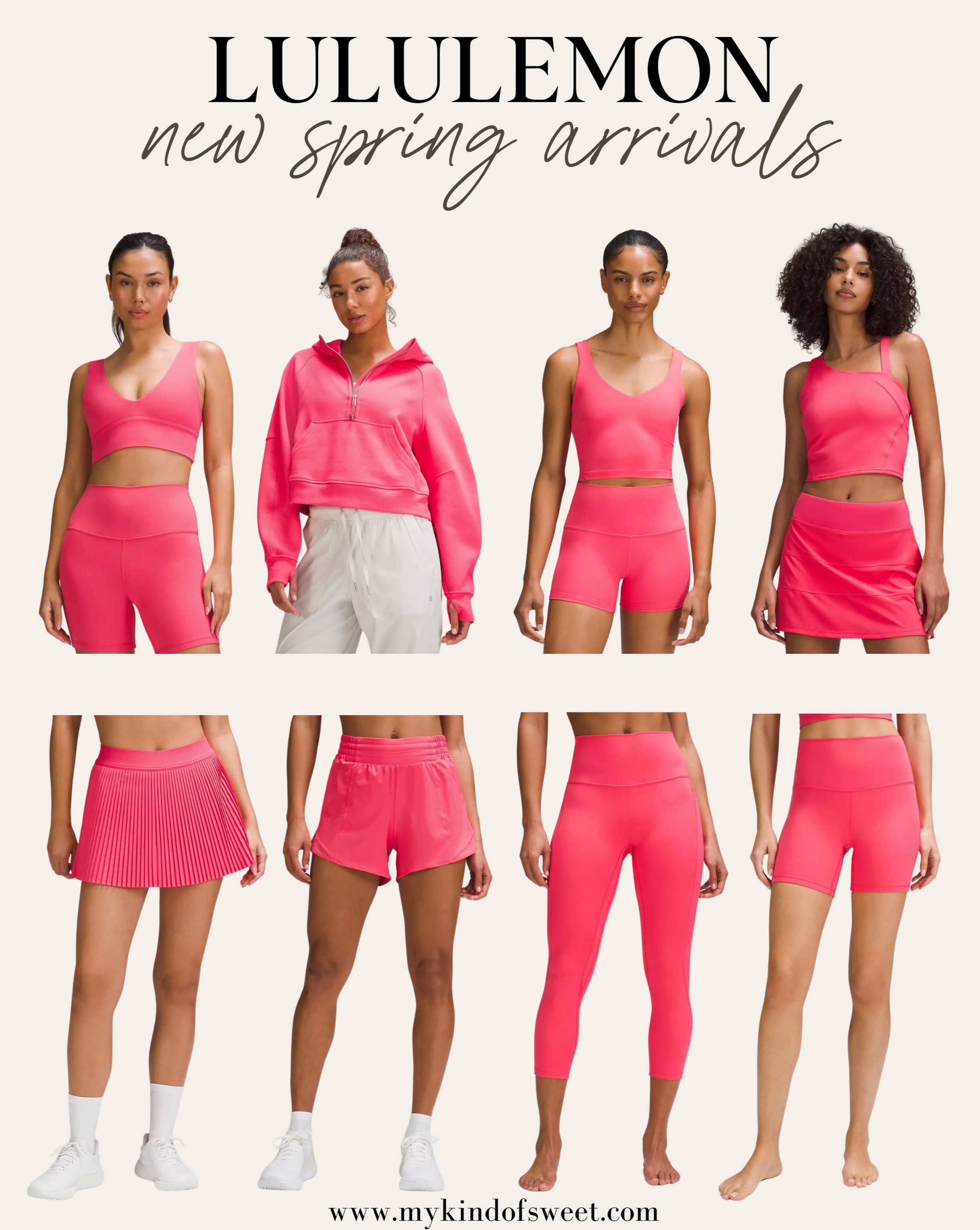 Lululemon new arrivals for spring. This coral color is so pretty! 

#LTKstyletip #LTKfitness #LTKfindsunder100