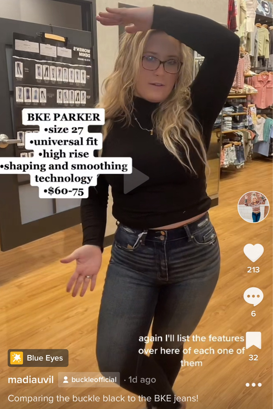 Buckle black fit 75 and BKE PARKER COMPARISON! 

#LTKunder100 #LTKstyletip #LTKcurves