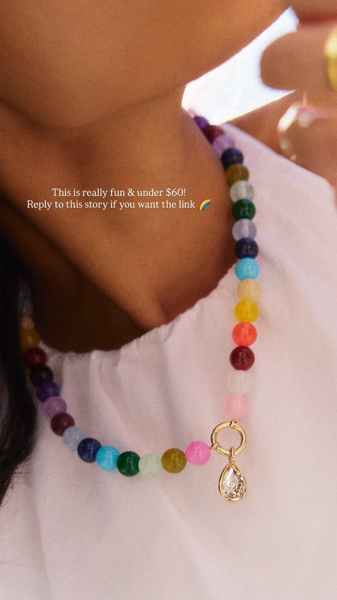 This necklace is really fun & under $60! 🌈

#LTKootd