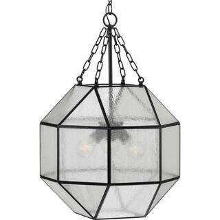 Progress Lighting Mauldin 3-Light Black Pendant P500222-031 - The Home Depot | The Home Depot