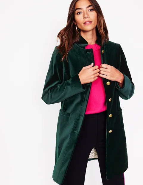 Hamilton Velvet Coat | Boden UK