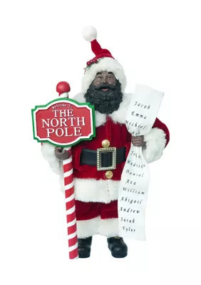 Santa's Workshop Inc 12 Inch Black North Pole Claus | Belk