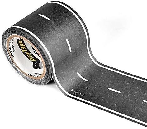 PlayTape Road Tape for Toy Cars - Sticks to Flat Surfaces, No Residue; 30 ft. x 2 in. Black Road | Amazon (US)