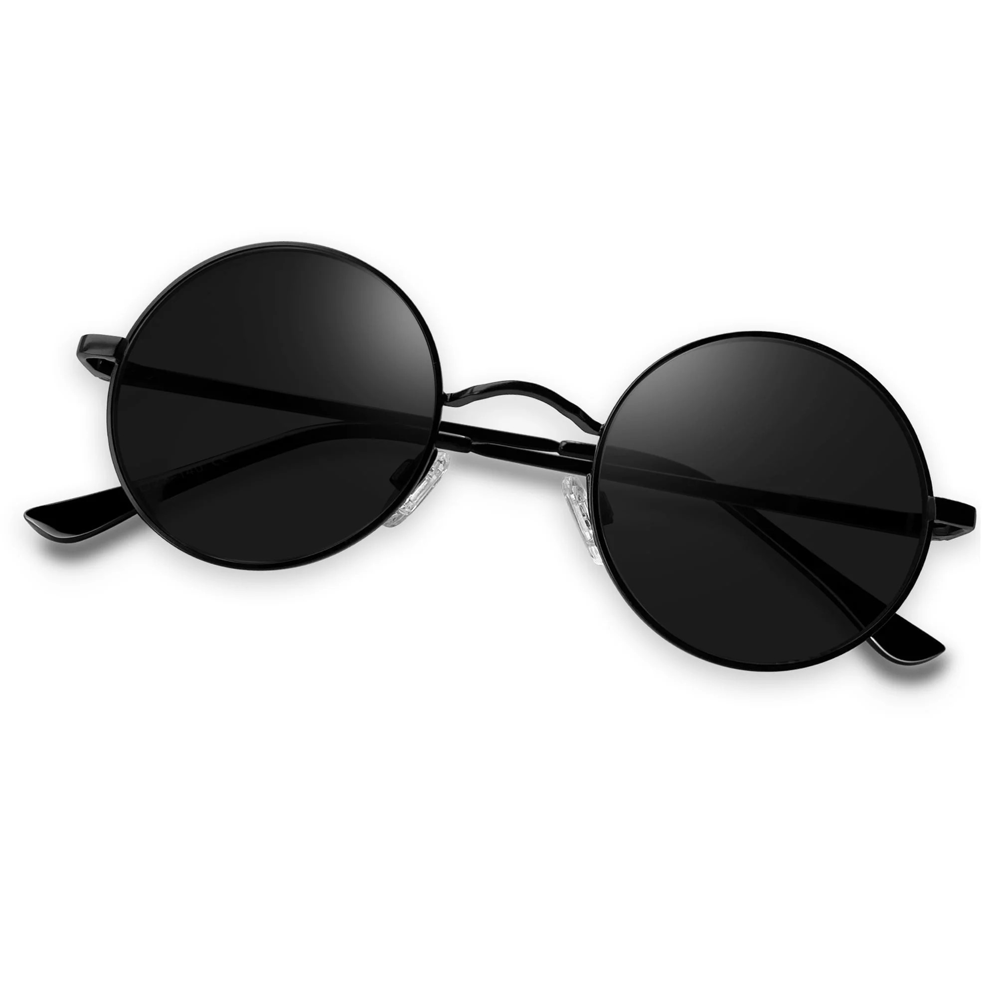 KANASTAL Polarized Round Sunglasses for Women Men Circle Style Black Sun Glasses Hippie UV400 Pro... | Walmart (US)