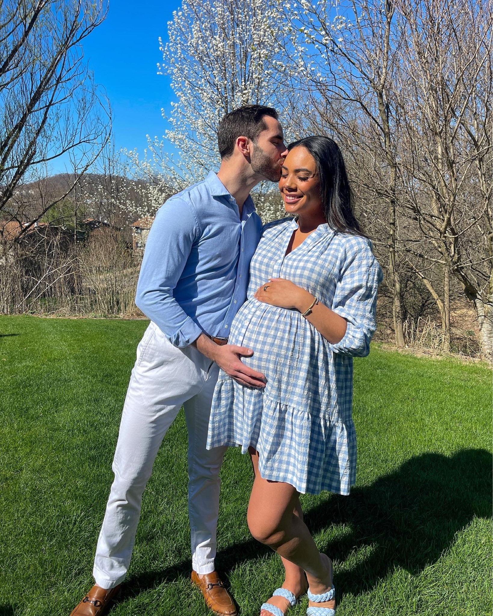Spring outfit, blue outfit, blue gingham, check her dress, men’s pants, men’s fashion, spring, 2023, maternity dress, maternity outfit, Easter outfit, baby shower dress

#LTKshoecrush #LTKbump #LTKmens
