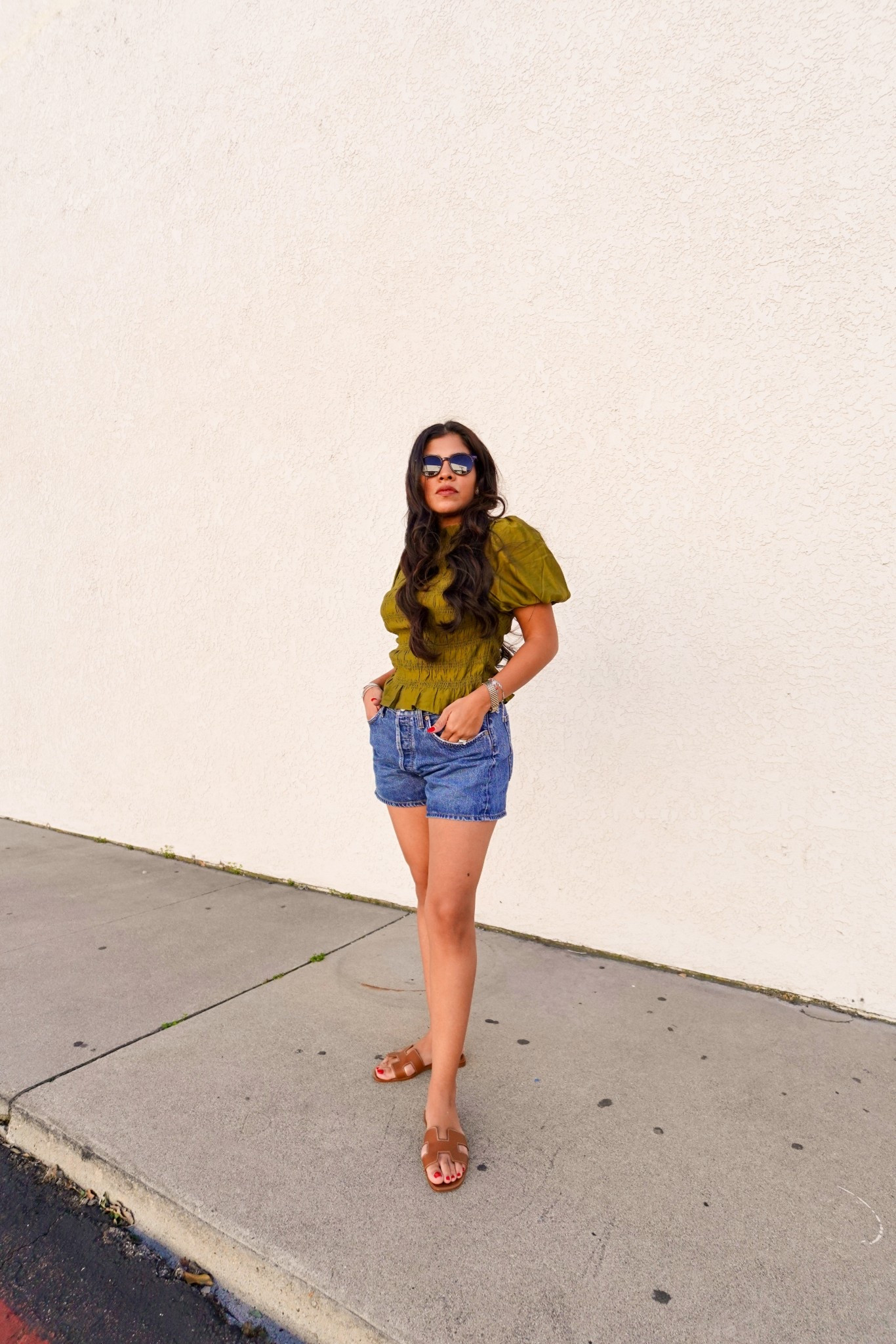 Outfit of the Day Details:

Top: H&M 
Shorts: Agolde
Sandals: Hermes (Listed a more budget friendly friendly version)
Sunglasses: Amazon 

#LTKootd #LTKgrwm #LTKPetite