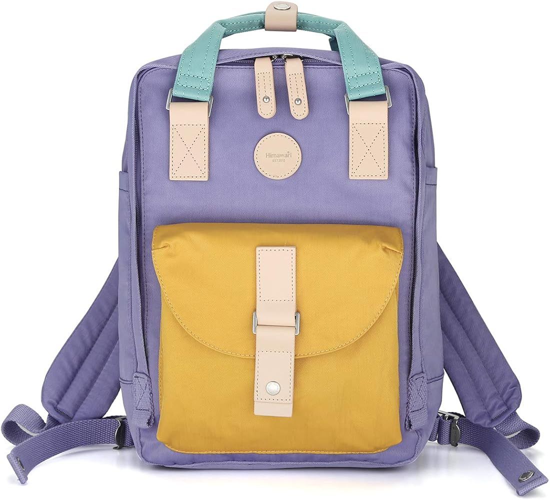 Himawari School Waterproof Backpack 14.9 inch College Vintage Travel Bag for Women and Men,14 inc... | Amazon (US)