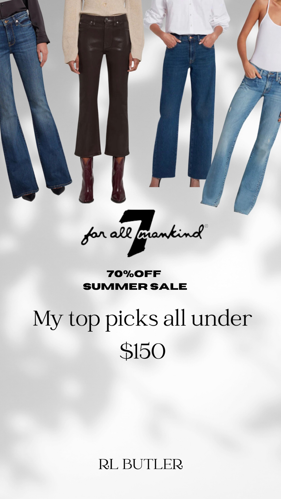 I am a jeans and a cute top girly all the way! Jeans are my favorite clothing item to splurge on! BUT my secret for designer jeans is to always wait for the end of the season sale. This is true for online shopping and boutique stores! I never pay full price for my designer jeans and am happy to report that I still own every pair I bought. They last forever and are worth the investment. 7 for all mankind is one of my favorites - they are so soft and comfy. They have a nice stretch to them which gives your booty a lift 😉 they were the first size 28 jeans I was able to get on postpartum and I know the stretch helped. Durable, comfortable and stylish. Grab a pair while they are 70% off! 

Jeans, jean roundup, fall jeans, bootcut jeans, straight leg jeans, jean shorts 

#LTKSaleAlert #LTKStyleTip