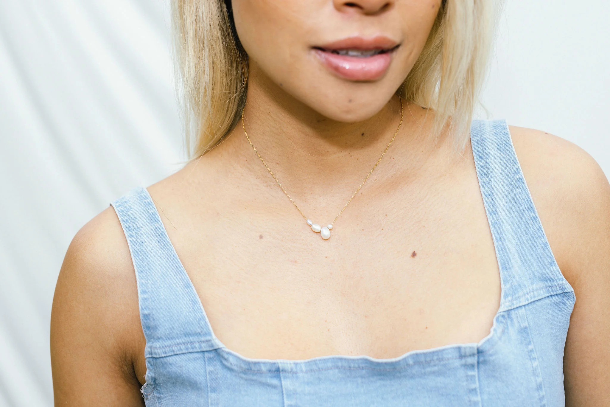 Remi x Set & Stones - Dripping Pearls Necklace | Set & Stones