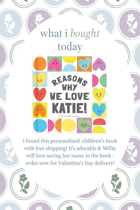 Personalized children’s book - ships free and arrives before Valentine’s Day!! Great gift idea for kids, children, toddlers, boys, girls. Personalized gift, kids Valentine’s gift #valentinesday #valentinesgift #kidsgift #toddlergifts 

#LTKGiftGuide #LTKkids #LTKunder50