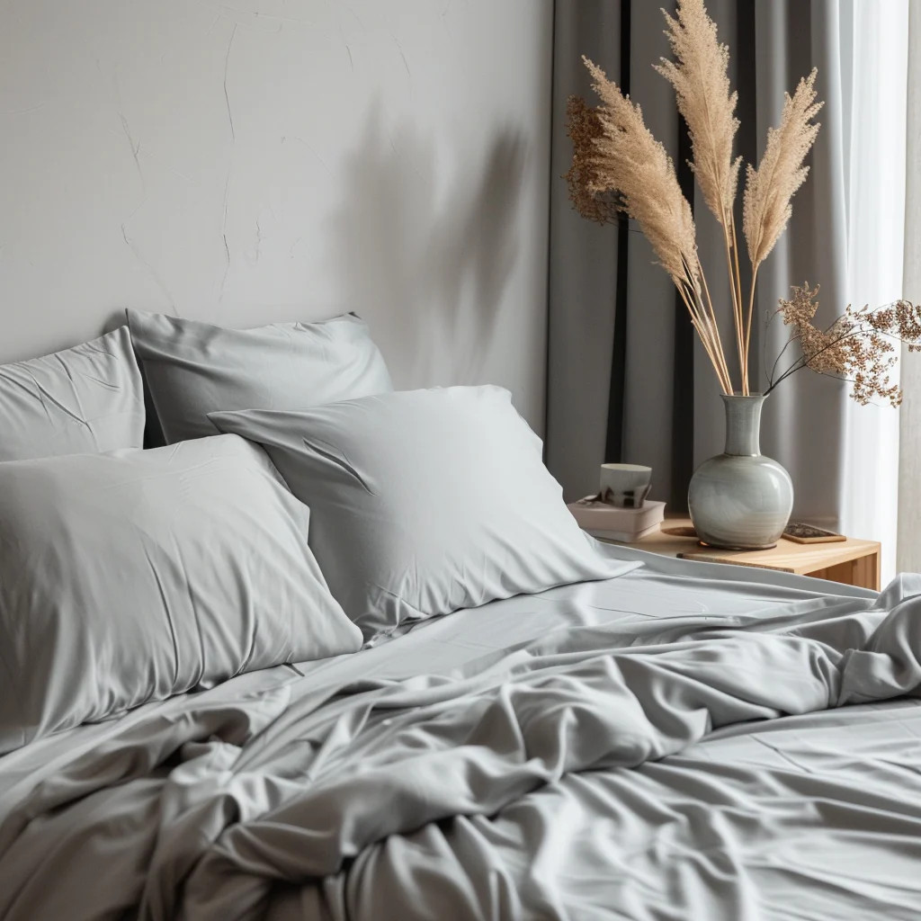 Dolly Silver Bedding - Glamorous Silver Sheets for Modern Decor | John Linens Sheet Company