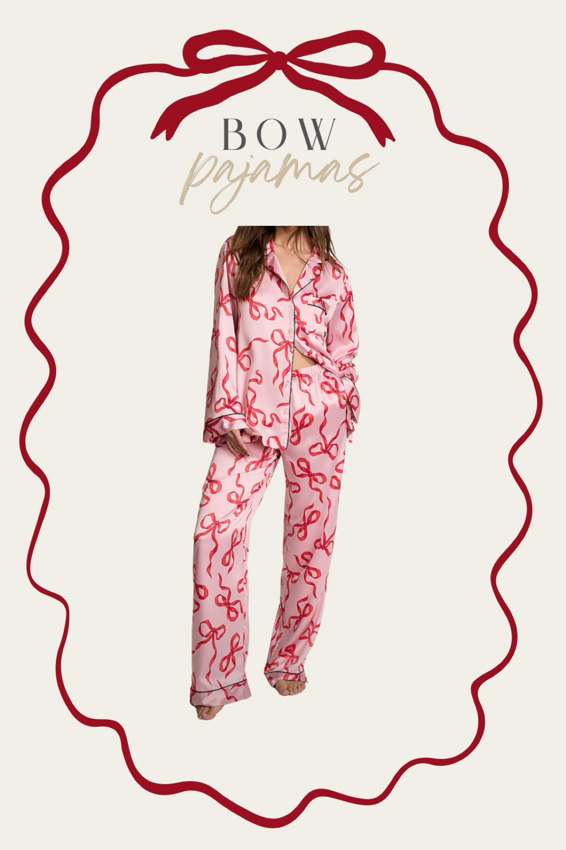 Bow Pajamas 

#LTKSeasonal #LTKHoliday #LTKGiftGuide