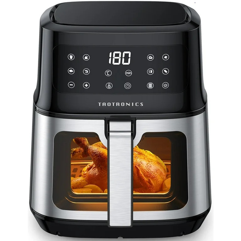 TaoTronics Air Fryer, 8-in-1 Airfryer Oven with Viewing Window Smart Touch 5.3 Quart | Walmart (US)