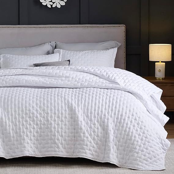 Bedsure Queen Quilt Bedding Set - Soft Ultrasonic Full/Queen Quilt Set - Clover Bedspread Queen S... | Amazon (US)