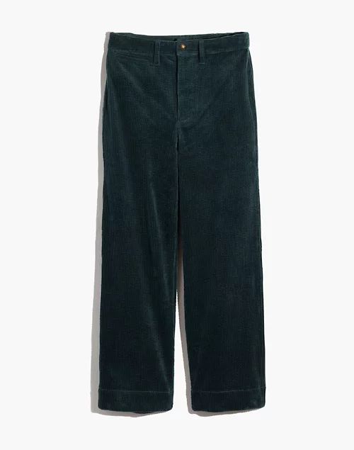 Slim Emmett Wide-Leg Crop Pants: Corduroy Edition | Madewell