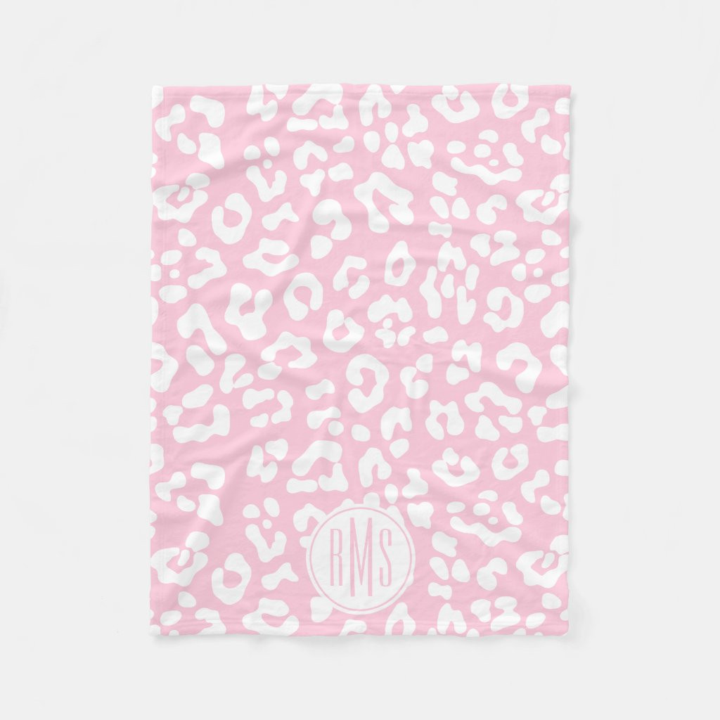 Pink Leopard Print Monogram Initial | Zazzle