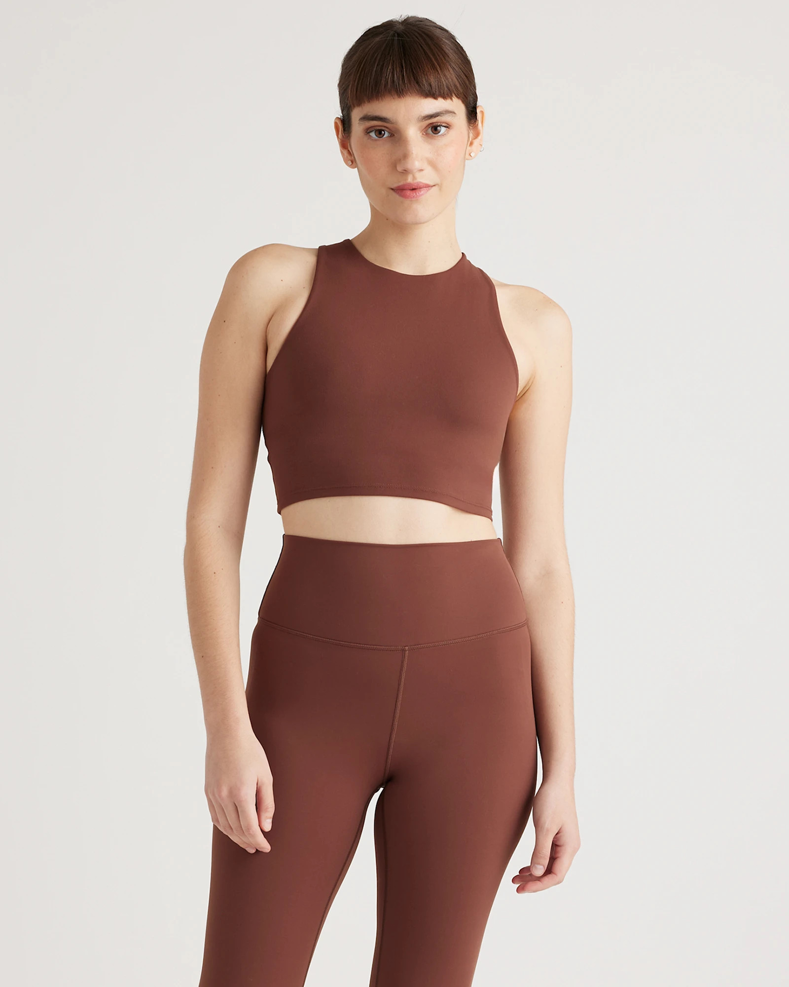 Ultra-Form High-Neck Cropped Tank | Quince