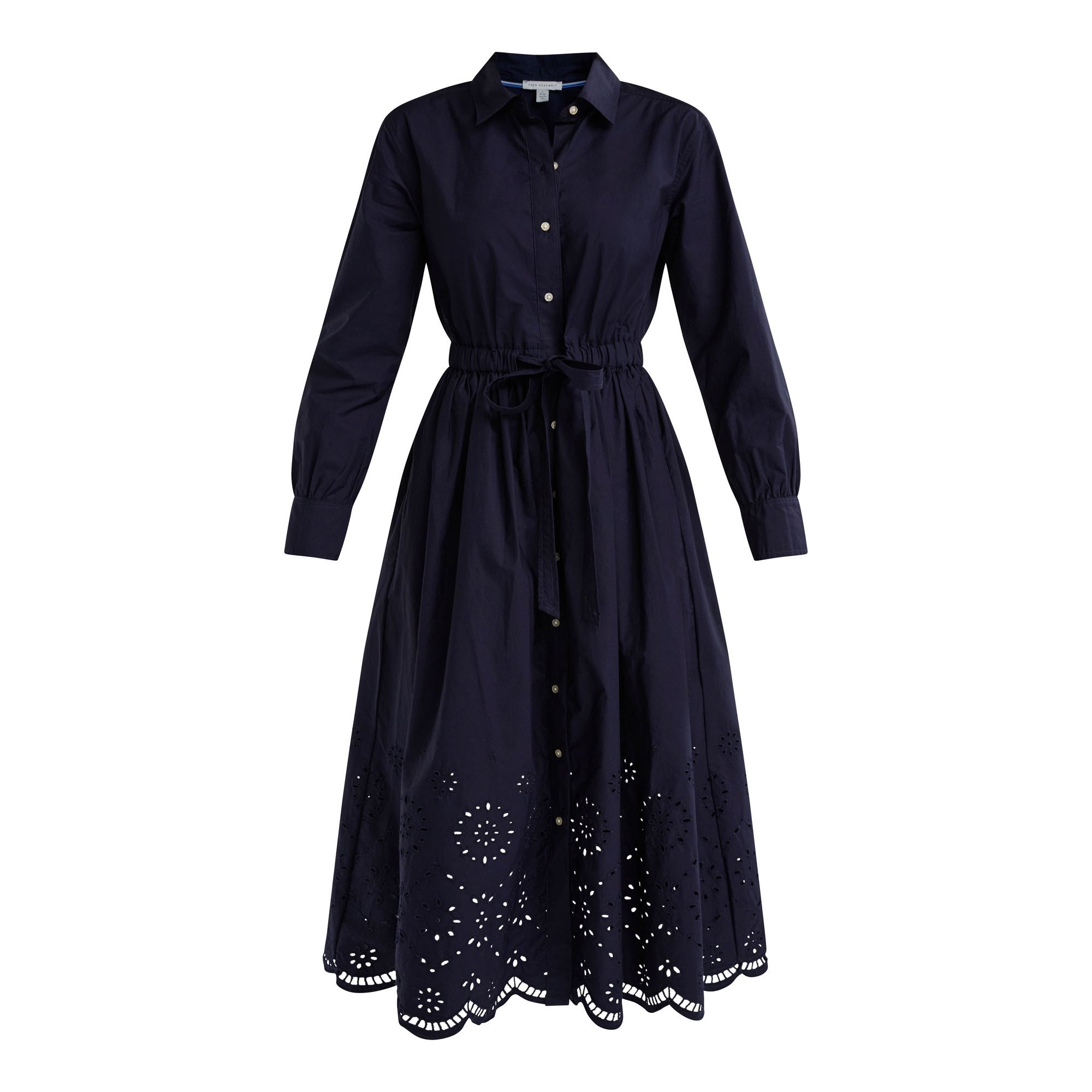 Free Assembly Women’s and Women's Plus Cotton Eyelet Maxi Shirtdress, Sizes XS-4X | Walmart (US)