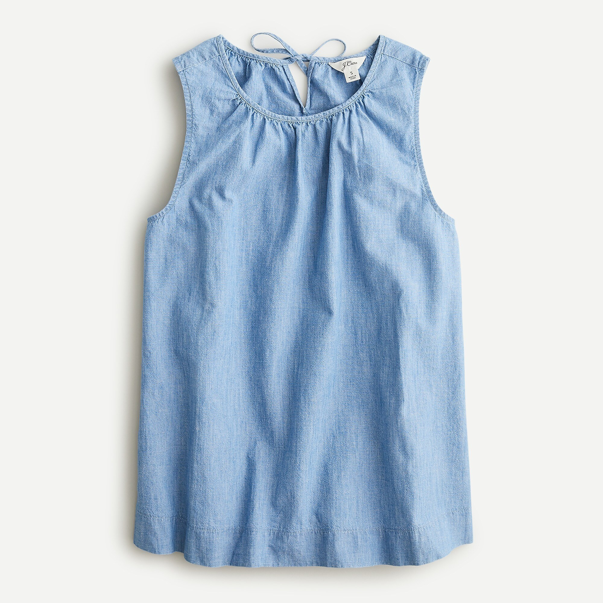 Swingy tank in chambray | J. Crew US