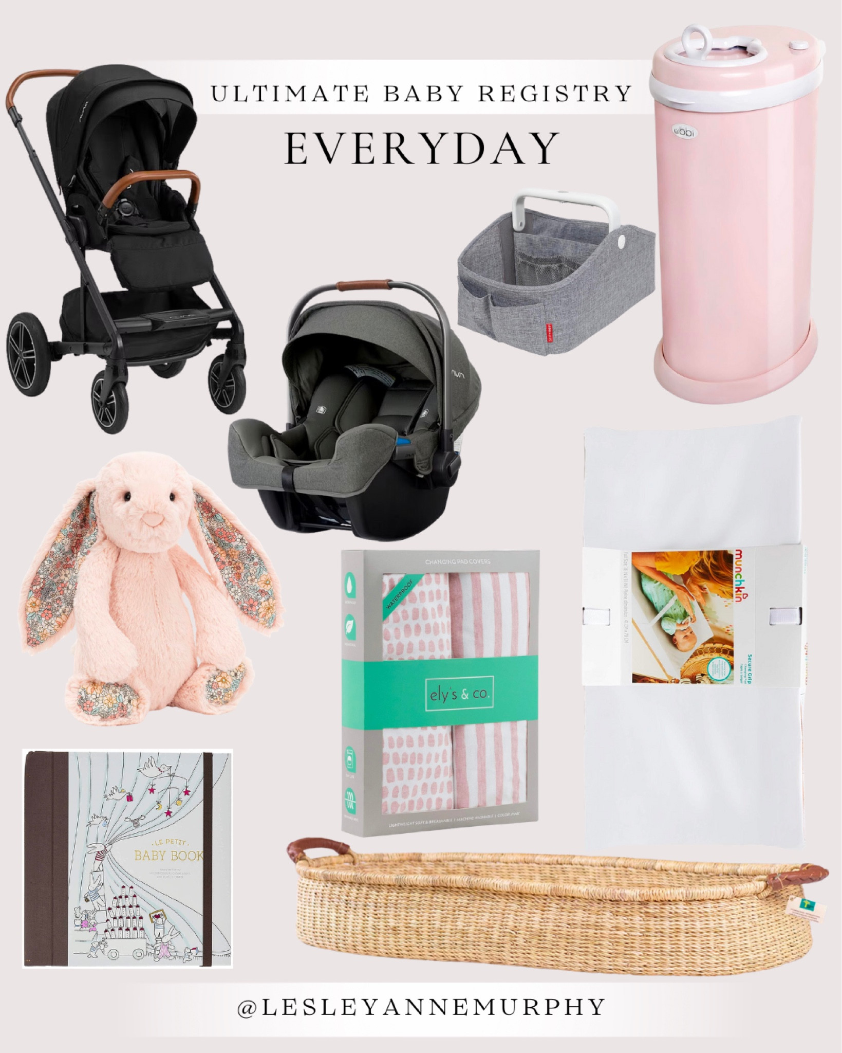 The ultimate baby registry - everyday must haves! Including necessary nursery accessories, a diaper caddy that can travel with you from room to room, and some sweet favorites. 

#LTKbump #LTKbaby #LTKfamily
