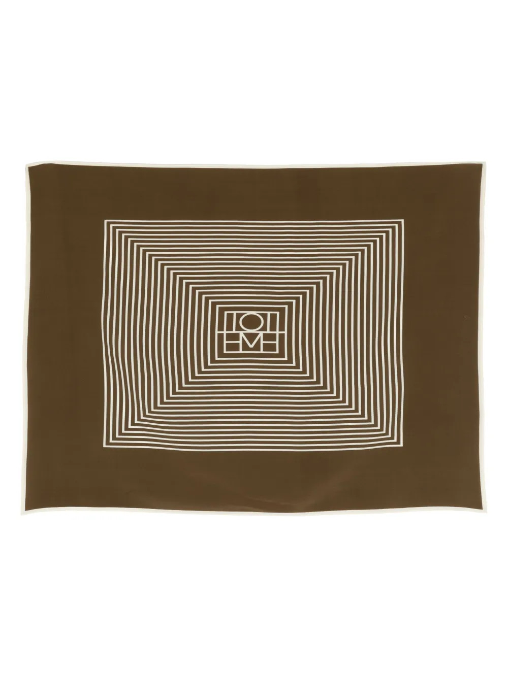 TOTEME Fular Con Logo Estampado | Marrón | FARFETCH ES | Farfetch Global