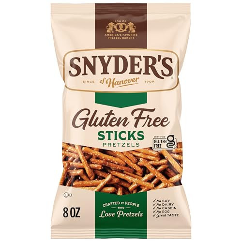 Snyder's of Hanover Pretzels, Gluten Free Pretzel Sticks, 8 Oz | Amazon (US)