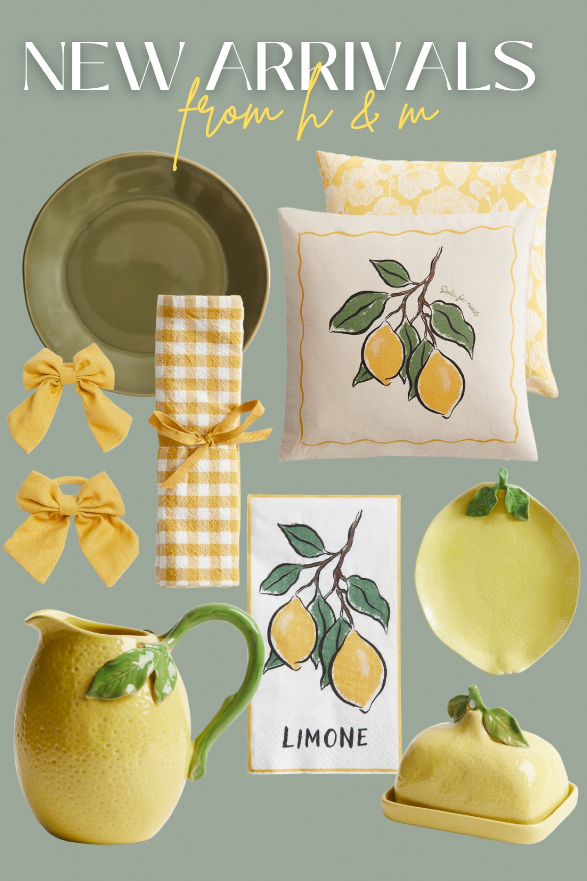 New spring home arrivals at h&m 
Spring home decor
- summer home decor
- spring tablescape - lemon themed - lemon themed table 

#LTKHome #LTKFindsUnder50 #LTKSeasonal