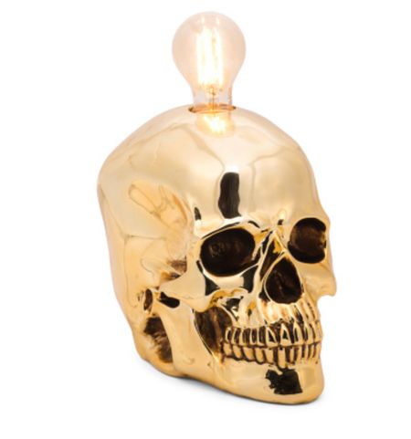 Metallic skull lamp 

#LTKSeasonal
