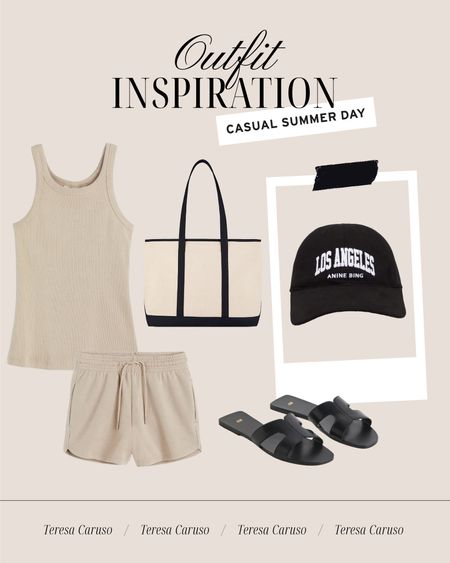 Outfit inspiration: casual summer day 

H&M finds, matching set, Los Angeles baseball cap, Stoney clover lane, canvas tote, summer outfit, summer look

#LTKunder100 #LTKstyletip #LTKunder50