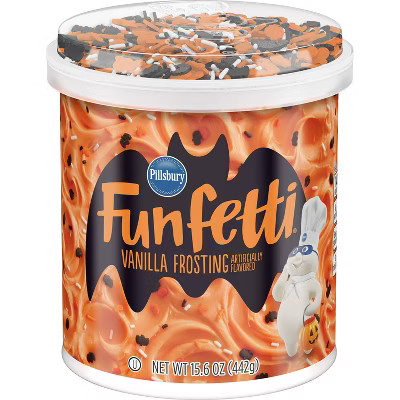 Pillsbury Funfetti Halloween Vanilla Flavored Frosting, 15.6oz | Target