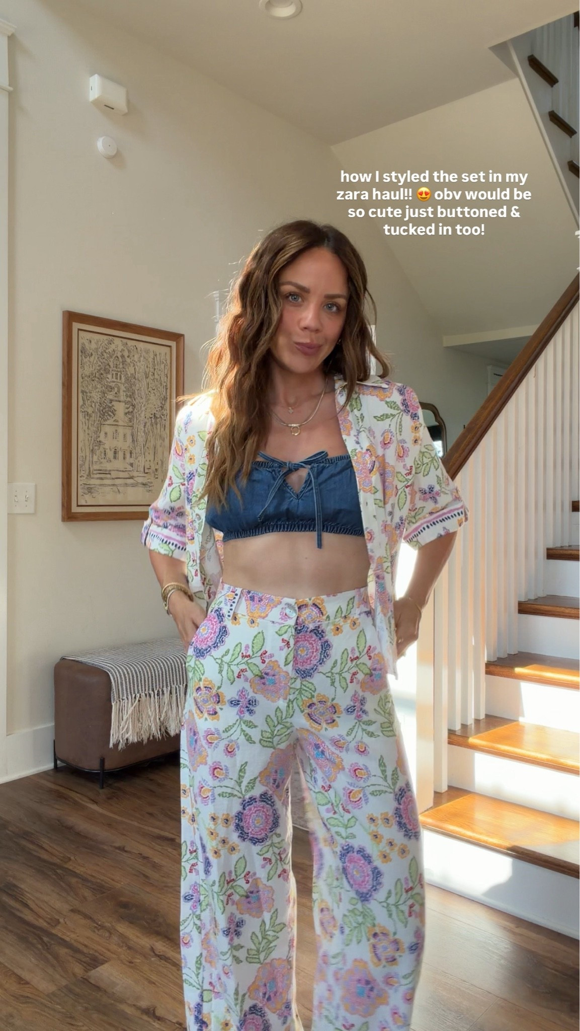 Summer zara set! In xs & s denim top

#LTKootd #LTKgrwm #LTKdayinmylife