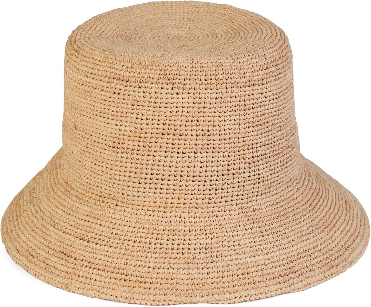 Lack of Color The Inca Bucket Wide – Natural Raffia Straw Hat for Women, Hand-Crocheted Bucket ... | Amazon (US)