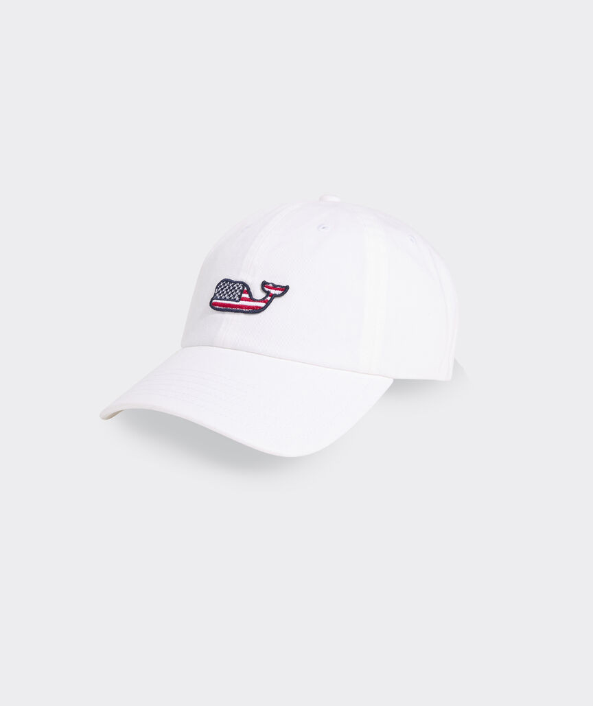 American Flag Whale Patch Classic Baseball Hat | vineyard vines