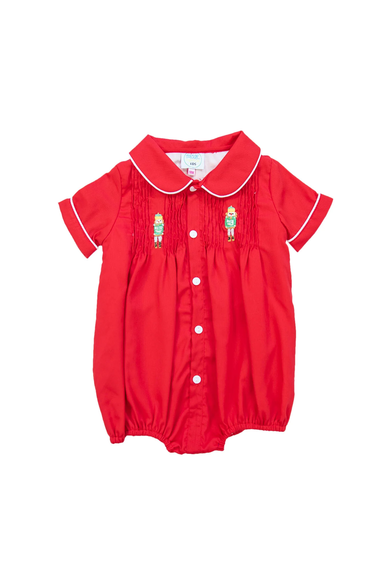 Boys Red Nutcracker Bubble | Sugar Dumplin' Kids