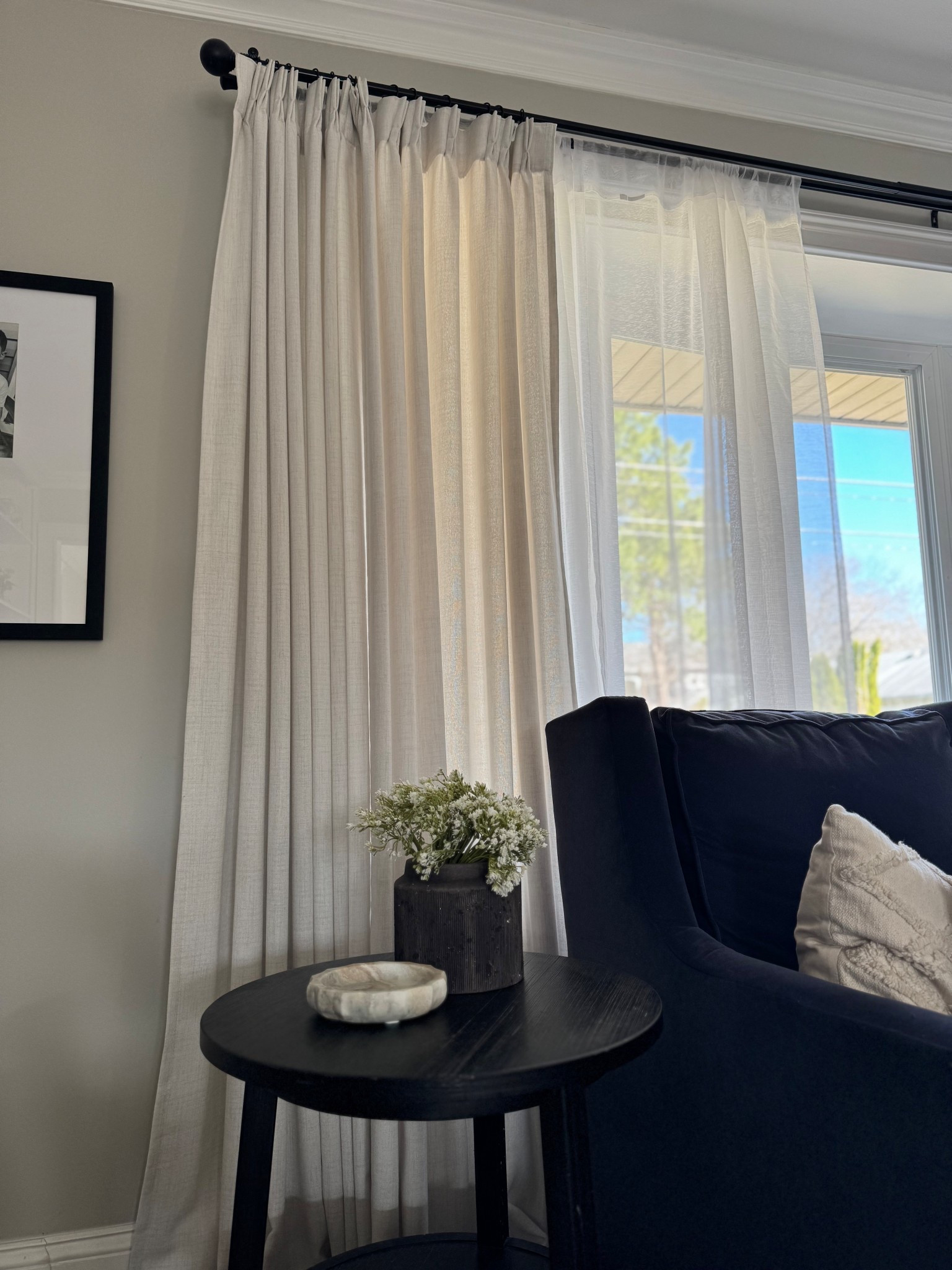 These Amazon pinch pleated curtains are so budget friendly, and beautiful! They come with black rings and adjustable hooks! 

#LTKSaleAlert #LTKHome #LTKSpringSale