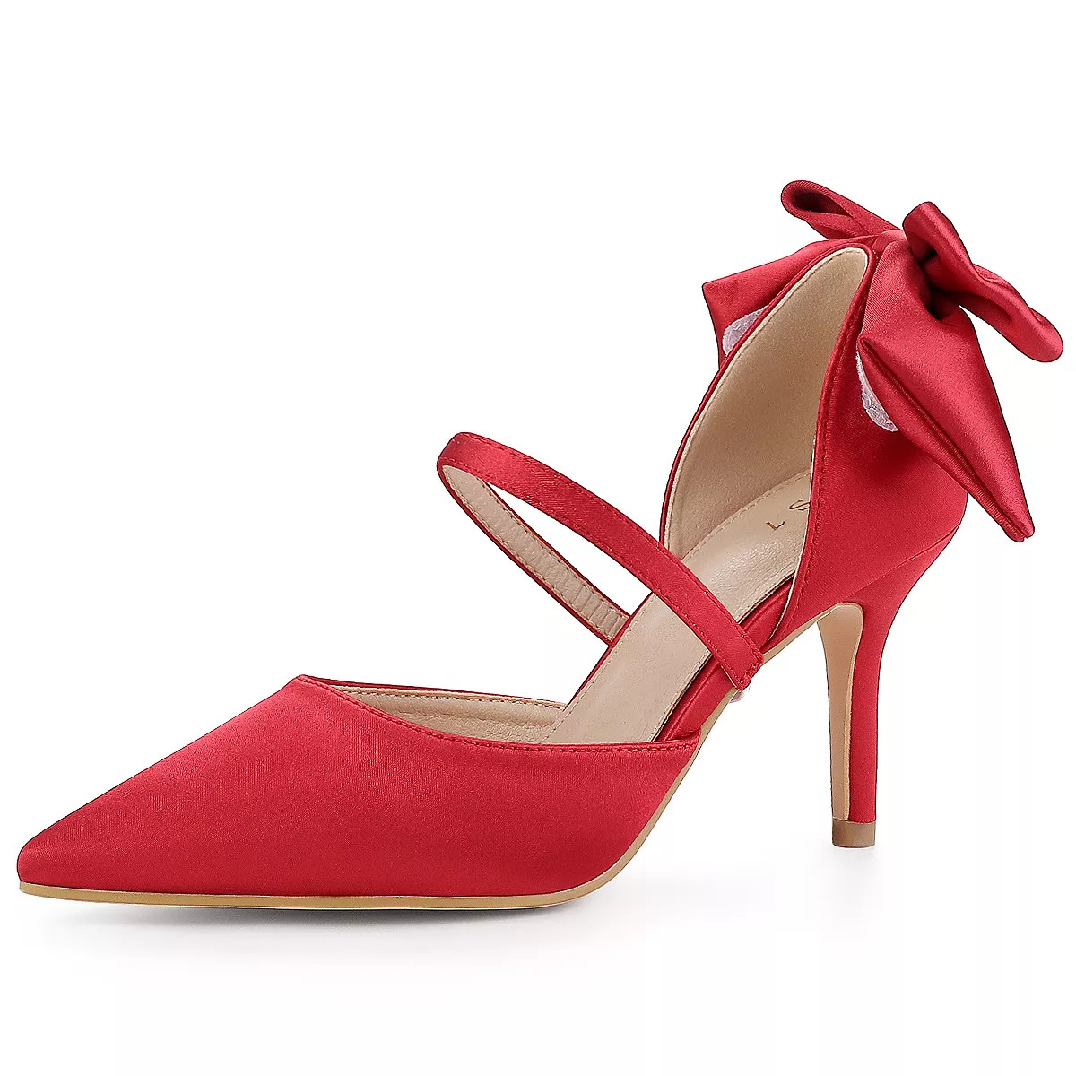 Allegra K Women's Satin Upper Pointed Toe Bow Decor Stiletto Heels Pumps | Target