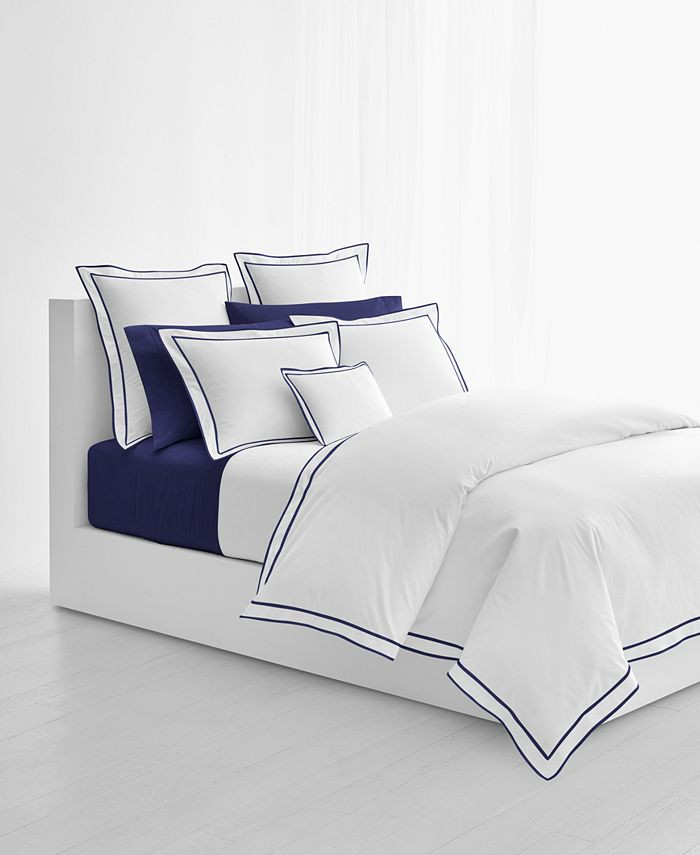 Lauren Ralph Lauren Spencer Cotton Sateen Border Full/Queen Duvet Cover & Reviews - Duvet Covers ... | Macys (US)