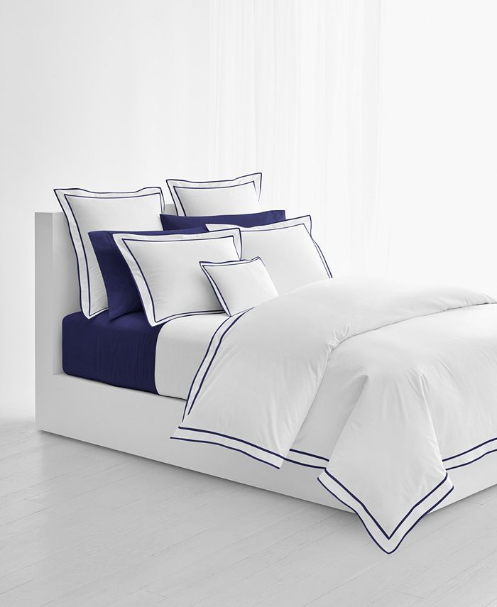 Lauren Ralph Lauren Spencer Cotton Sateen Border Full/Queen Duvet Cover & Reviews - Duvet Covers ... | Macys (US)