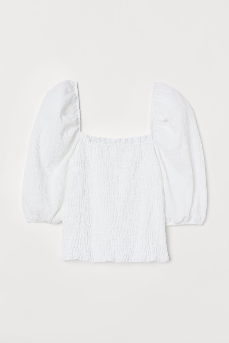 Smocked top | H&M (UK, MY, IN, SG, PH, TW, HK)