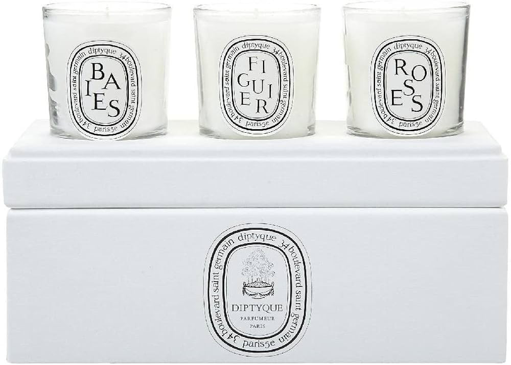 Diptyque Votive Candle Trio-Baies, Figuier, Roses-3 ct. | Amazon (US)
