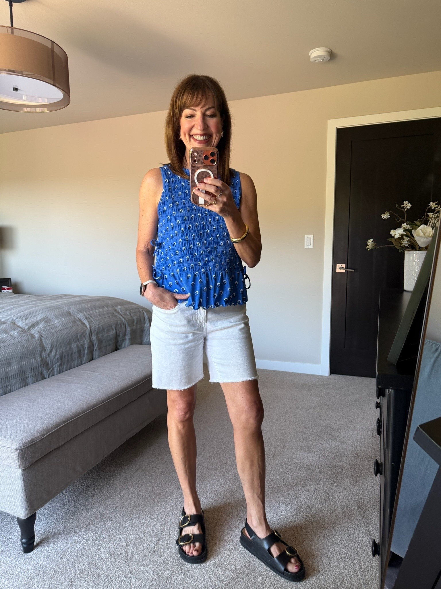 Love these shorts for summertime! Perfect length and love them with this Madewell top!

#LTKootd #LTKSeasonal #LTKOver40