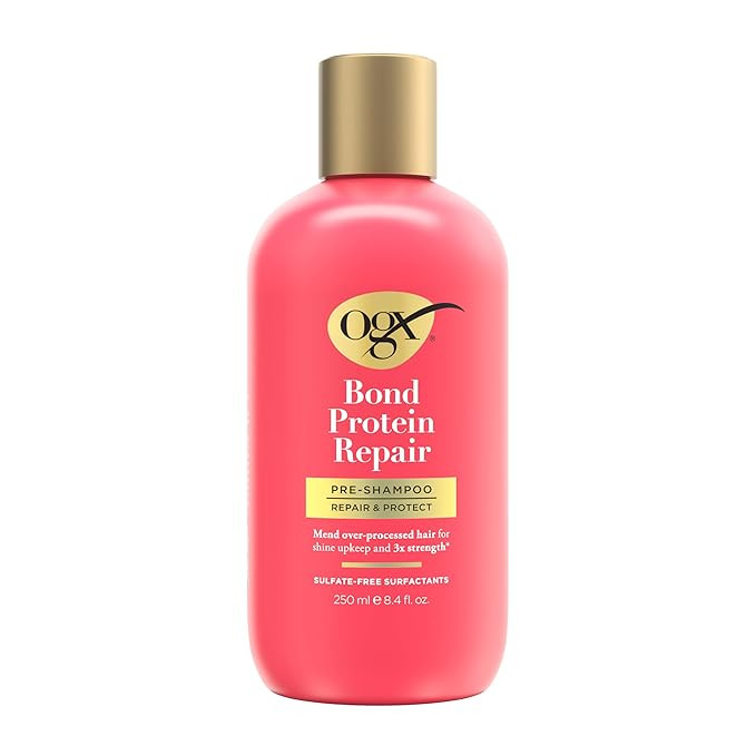 OGX Repair & Protect Bond Protein Repair Pre-Shampoo, Pre-Shampoo Treatment, Formulated without P... | Amazon (US)